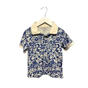 ⭐️ 5/$30 Gap Kids Disney Mickey Mouse Floral Polo Shirt size 4 Years
